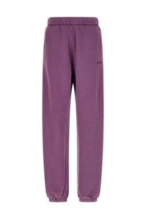 Logo embroidery joggers Purple