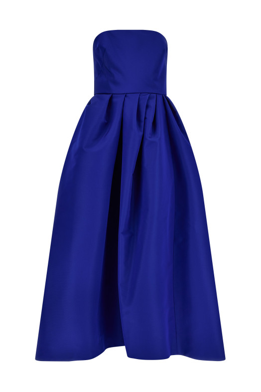 Silk dress Blue