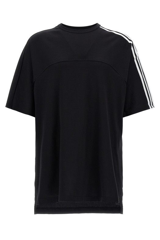 'Y-3 3-Stripes' T-shirt Black-grey