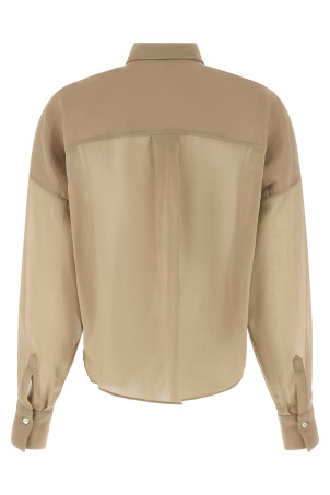 Taffeta shirt Beige