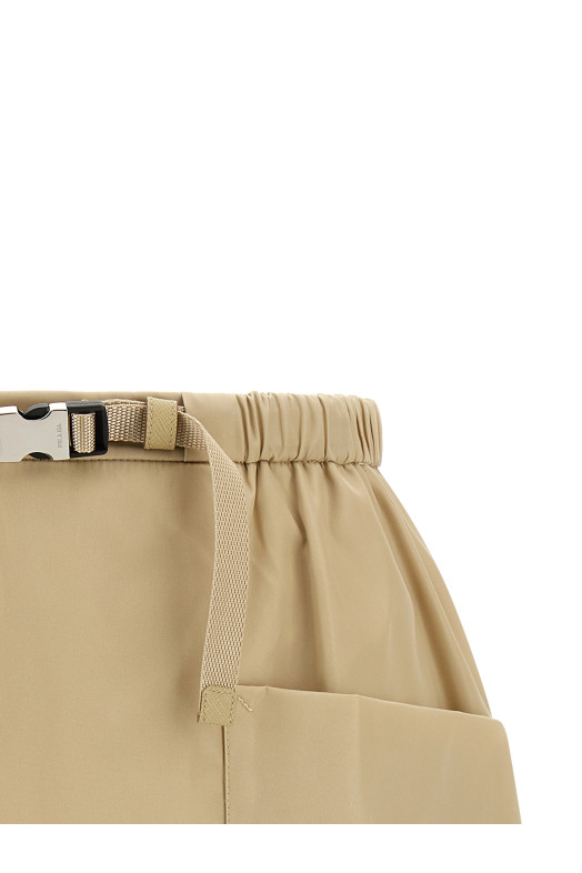 Re-Nylon skirt Beige