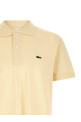 Logo patch polo shirt Yellow