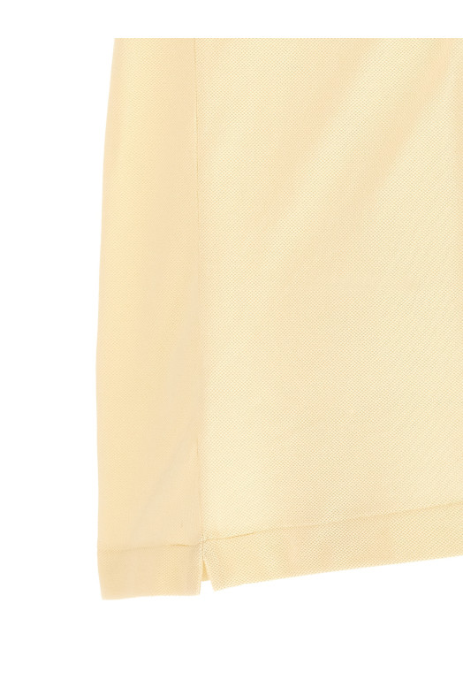 Logo patch polo shirt Yellow