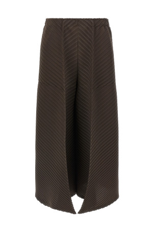 'Plaster Pleats Solid' pants Brown