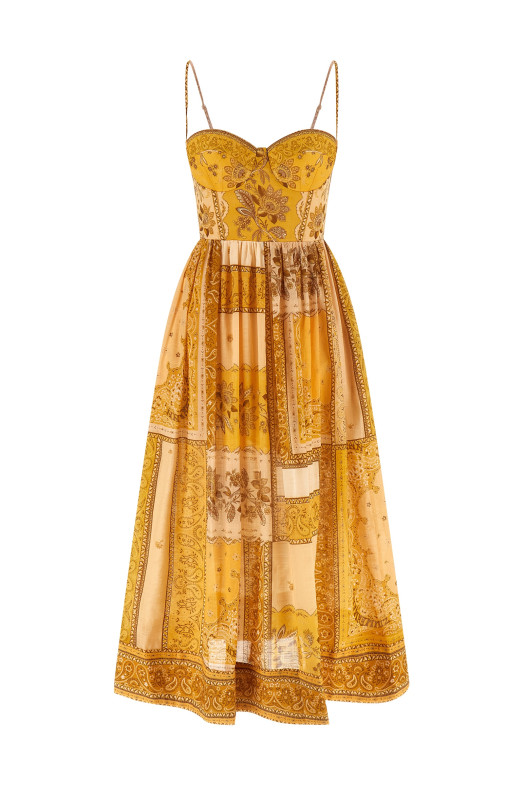 'Lucky Corset' dress Yellow