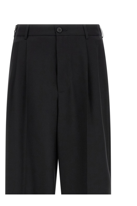 'Classic Zip Double Pince' pants Black