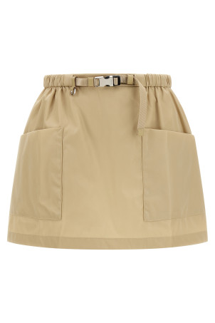 Re-Nylon skirt Beige