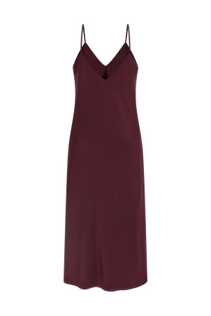 'Bias Slip' midi dress Bordeaux