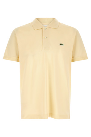 Logo patch polo shirt Yellow