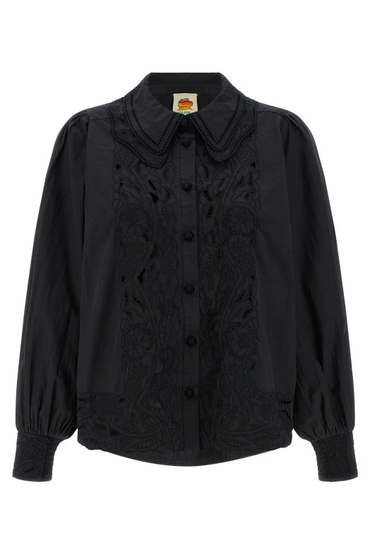 'Black embroidered' shirt Black