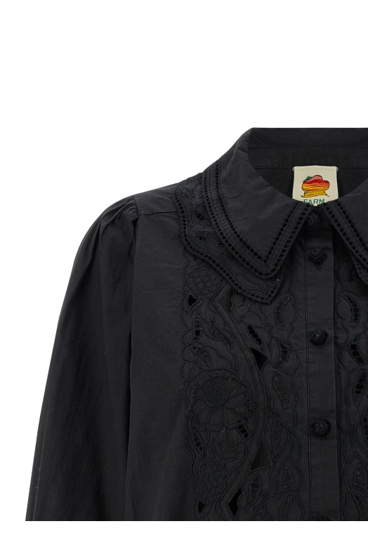 'Black embroidered' shirt Black