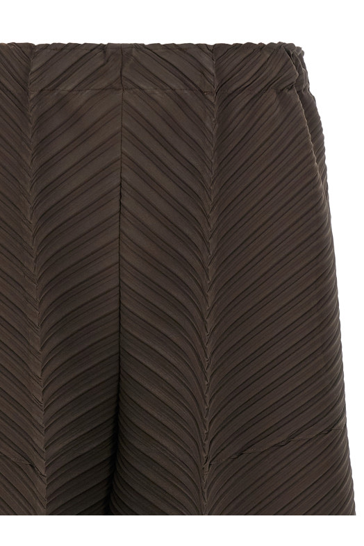 'Plaster Pleats Solid' pants Brown