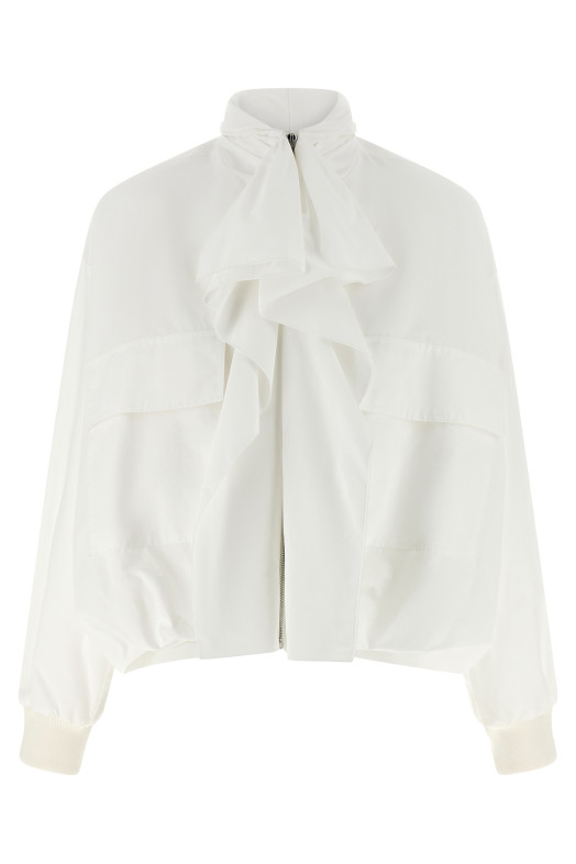 Laullière neck bomber jacket White