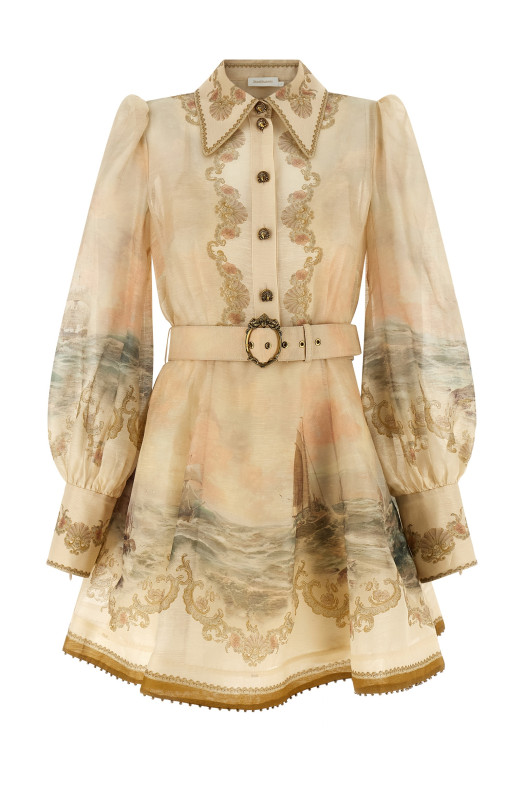 'Rebellion Marine' dress  Beige