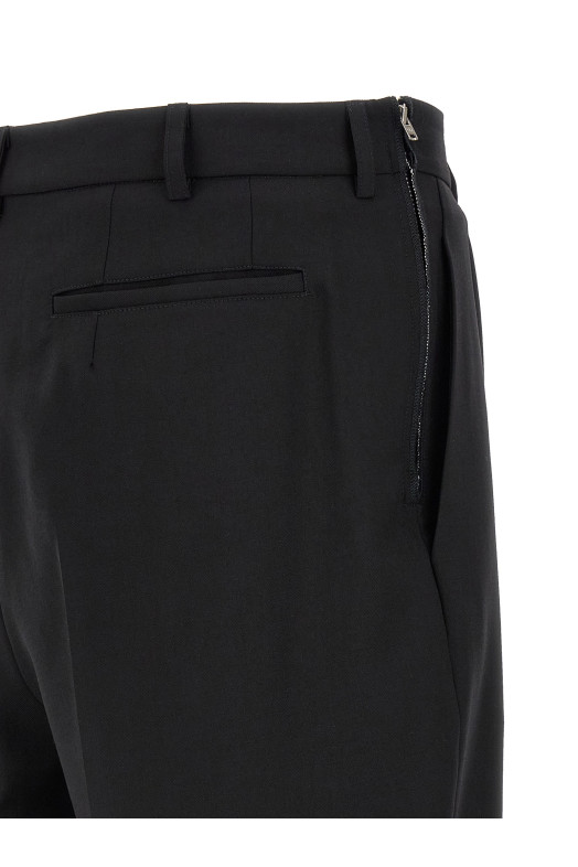 'Classic Zip Double Pince' pants Black