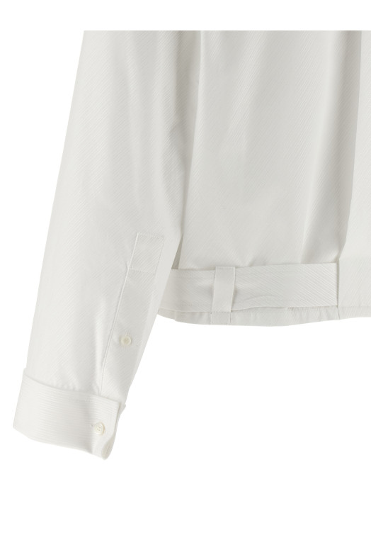 Twisted construction shirt White