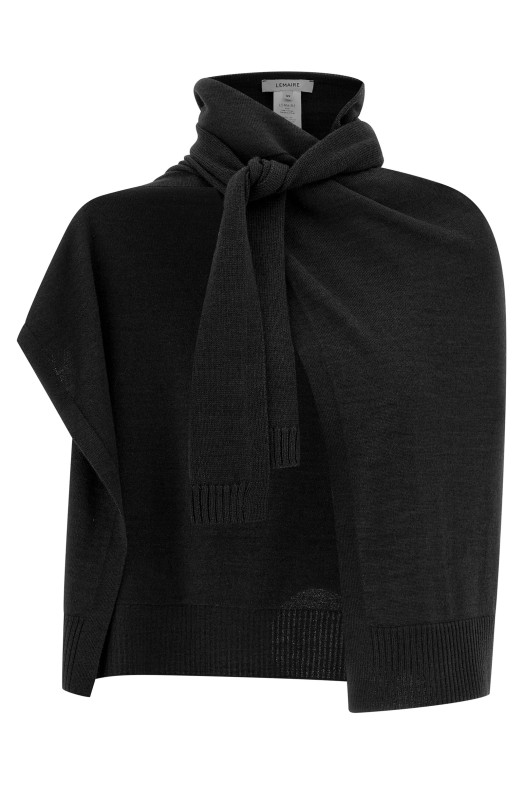 Trompe-l'œil scarf Black