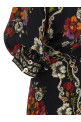 'Rococò Flowers' dress Black