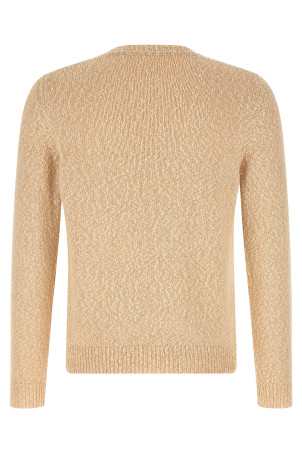 Two-tone yarn sweater Beige