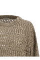 Micro sequin sweater Beige
