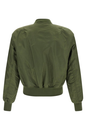 Nylon bomber jacket Green