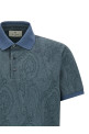 'Paisley' polo shirt Blue