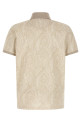 'Paisley' polo shirt Beige