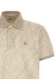 'Paisley' polo shirt Beige