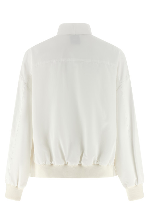 Laullière neck bomber jacket White