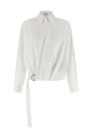Twisted construction shirt White