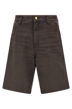 'Single knee' bermuda shorts Brown