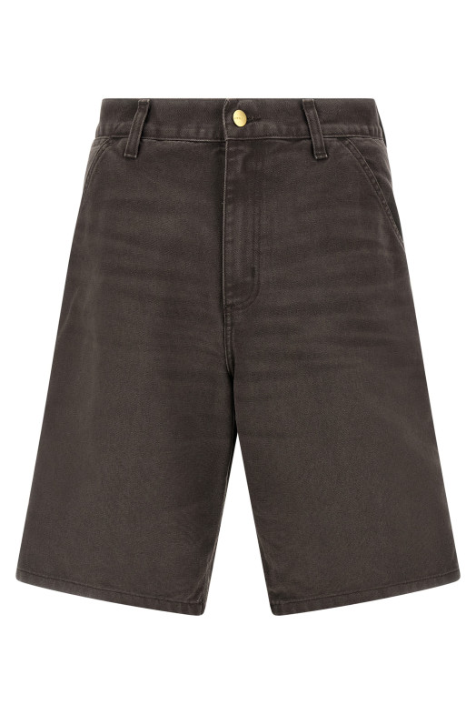 'Single knee' bermuda shorts Brown