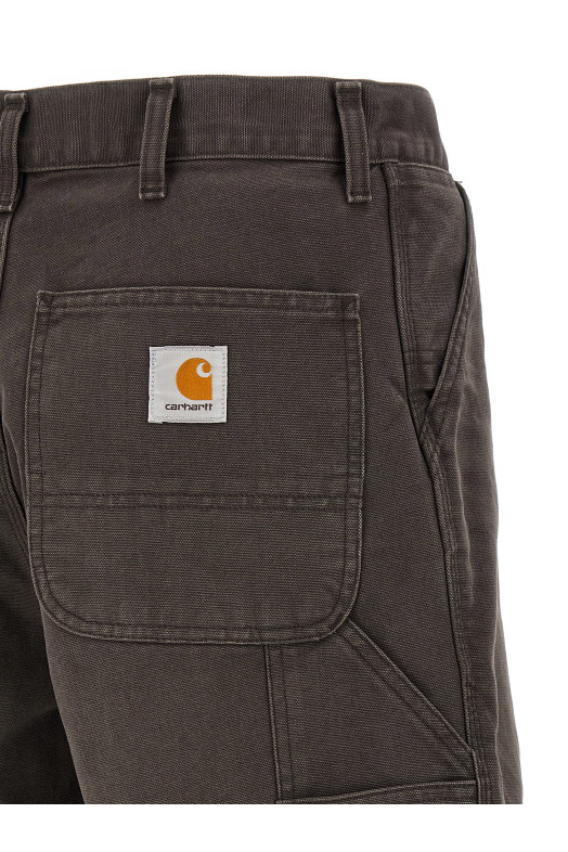 'Single knee' bermuda shorts Brown