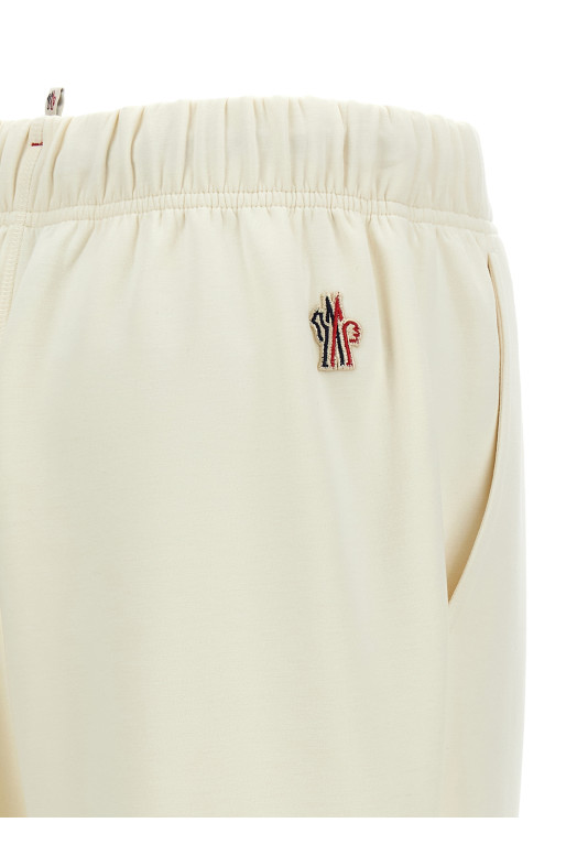 Double fabric joggers White