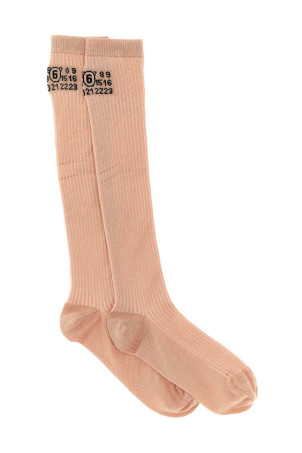 'Bootleg' socks Pink