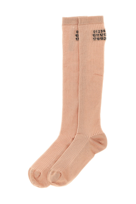 'Bootleg' socks Pink