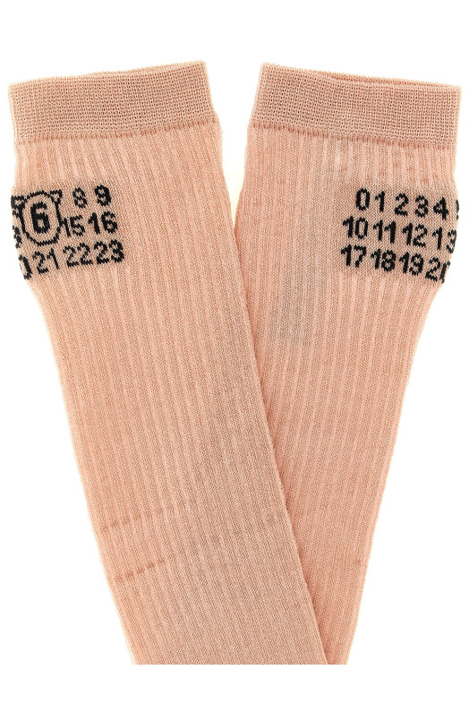 'Bootleg' socks Pink