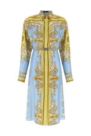 'Spring Barocco' dress BLUE