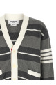 Striped cardigan Gray