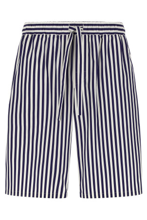 Striped bermuda shorts Blue