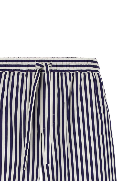 Striped bermuda shorts Blue