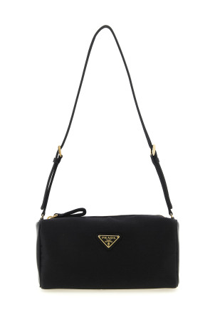 Triangle logo shoulder bag Black