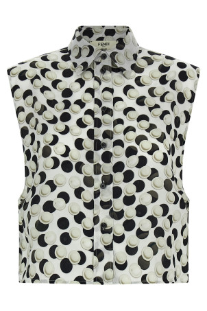 Polka dot crop top Multicolor