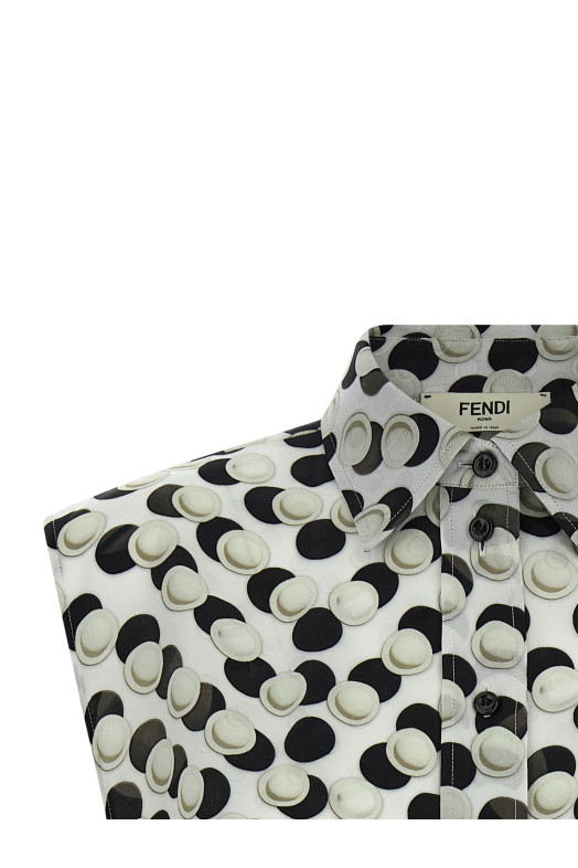 Polka dot crop top Multicolor