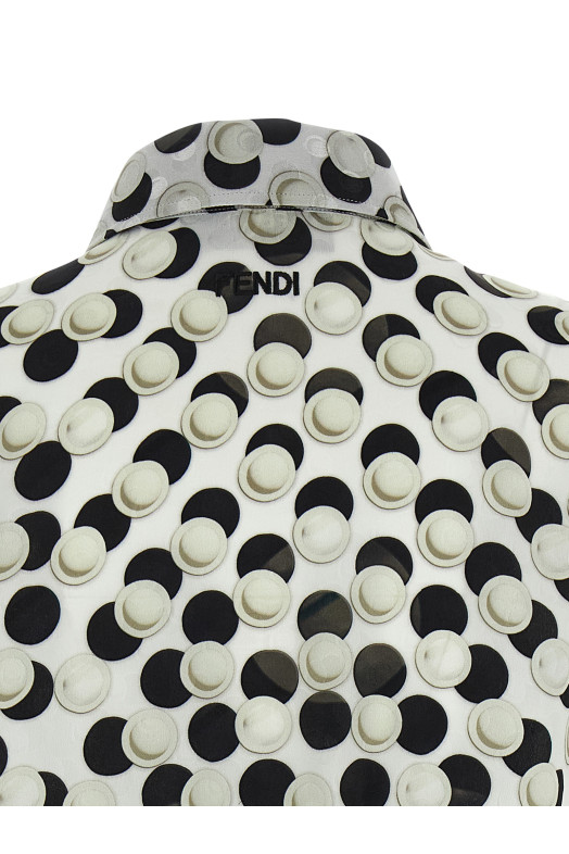 Polka dot crop top Multicolor