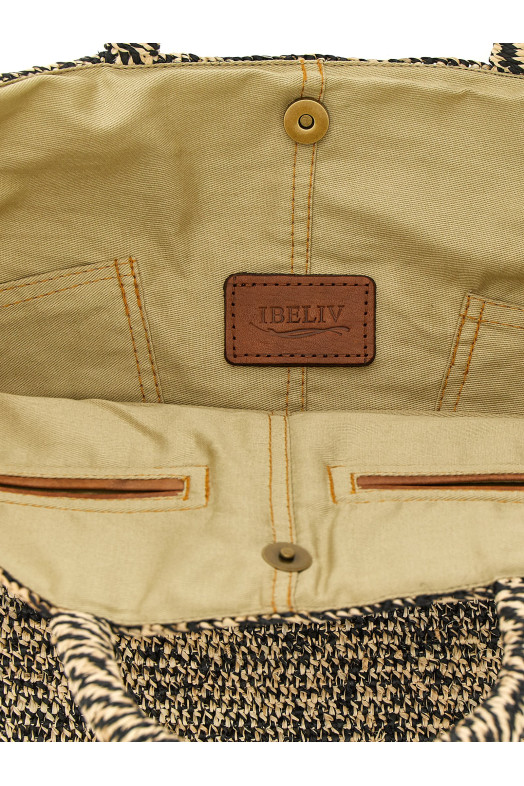 'Vanilla' shopping bag Black-grey