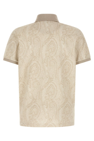 'Paisley' polo shirt Beige