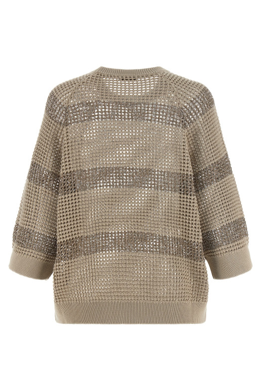 'Dazzling Stripes' sweater Beige