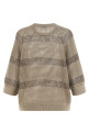 'Dazzling Stripes' sweater Beige