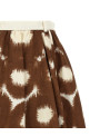 Canvas skirt Brown